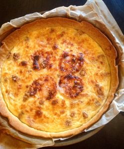 Tarte salée au crottin de chèvre