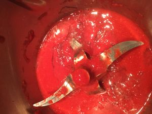 Bavarois framboise coco, recette au thermomix