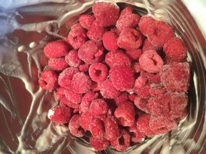 Bavarois framboise coco, recette au thermomix