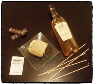 Truffes de foie gras, enrobage muscat et chocolat.