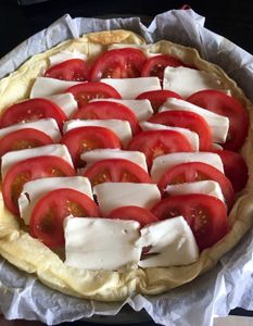Tarte tomates mozzarella