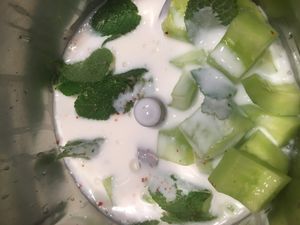 Lassi au concombre et à la menthe, recette au thermomix
