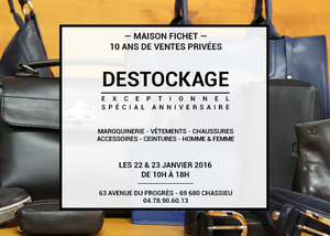 22 & 23 Janvier - Déstockage exceptionnel !