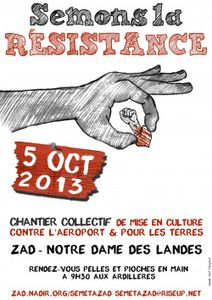 Semons la résistance - Samedi 5 octobre 2013