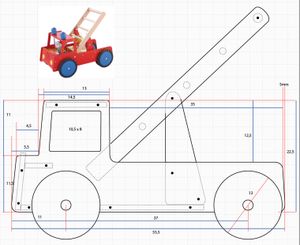 Fabriquer un trotteur "Camion de pompier"