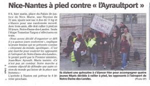 Marche de Nice à Nantes : le départ