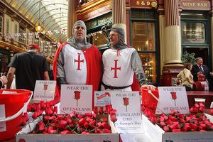 The English celebrate St Georges's Day!