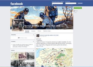 FACEBOOK ET SERVICE DE SANTE DES ARMEES 1914-1918