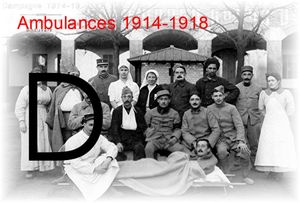AMBULANCES 1914-1918 – Lettre D