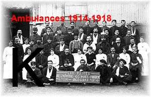 AMBULANCES 1914-1918 – Lettre K