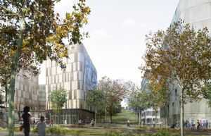 Eco-connecteur. ZAC Rouget de l'Isle, Vitry-sur-Seine. Illustration Archikubik. DR