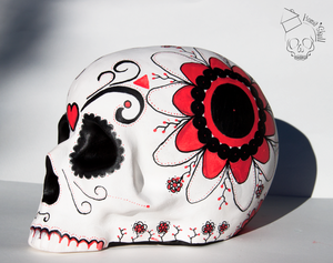 Tête de mort style mexicain