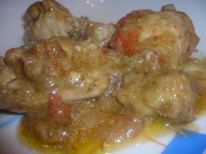 Alitas de pollo con salsa mexicana