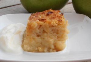 Pudding de manzana