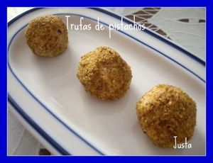 Trufas de pistachos