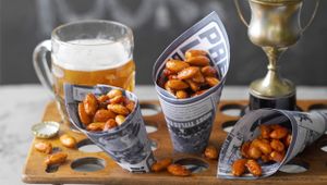 Almendras con curry y miel