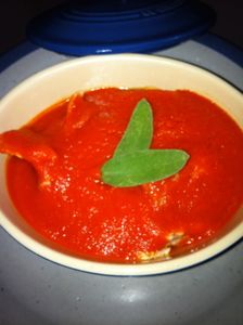 Coulis de pimiento rojo