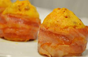 Cestas de Bacon rellenas