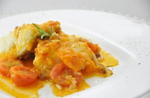 Bacalao a la livornese