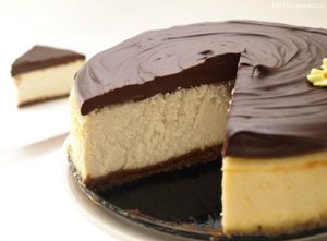 Cheesecake de Baileys con chocolate