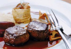 Solomillo en salsa demi-glace