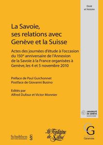 Publication : "La Savoie, ses relations avec Genève et la Suisse"