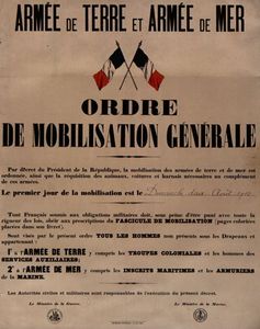 Exposition temporaire : « 1914 : centenaire de l’entrée en guerre »