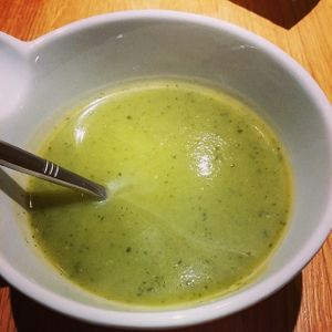 Soupe de courgette au bleu