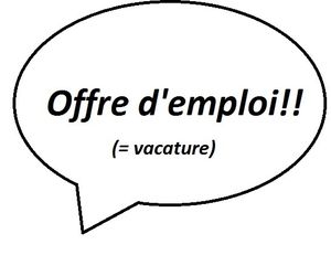 Offre d'emploi (avec néerlandais)