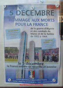 Devoir de Mémoire: AFN- UNC Neuf Brisach 5 décembre