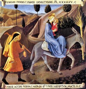 La fuite en Egypte, Fra Angelico, 1451-1453