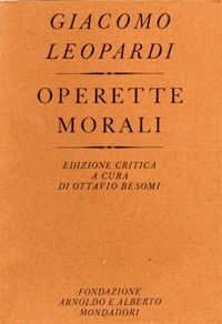 DUE DIALOGHI DALLE OPERETTE MORALI di GIACOMO LEOPARDI