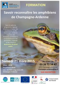 Samedi 21 mars 2015 : savoir identifier les amphibiens de Champagne-Ardenne