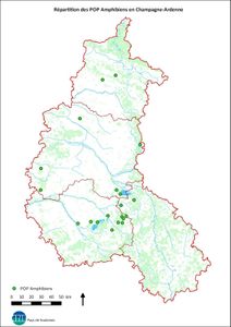 Résultats du suivi des populations d'amphibiens en Champagne-Ardenne depuis 2010