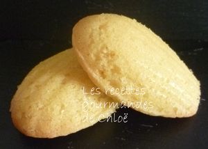 Madeleines à la fleur d'oranger