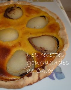 Tarte poire chocolat
