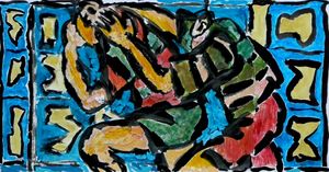 Peinture de rugby, critique de Catherine Kintzler sur mon travail