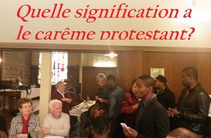 Le mot du pasteur: Carême?
