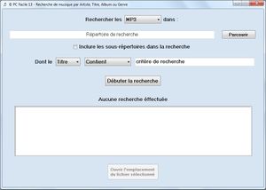 Rechercher vos musiques par Titre, Artiste, Album ou Genre