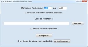 Renommer extension par lot