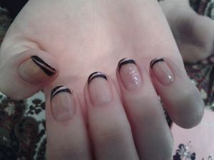 Nail Art Stamping "french tout simplement"