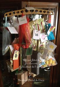 confection d'un calendrier de l'avent et ses cadeaux