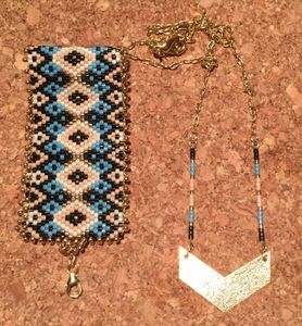 bracelet peyote en perles miyuki delicas