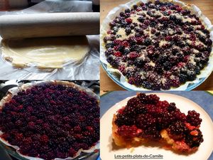 Tarte aux mûres du jardin