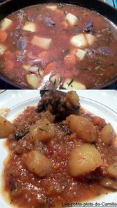 Boeuf mijoté et ses petits légumes