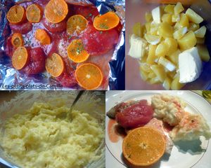 Filets de colin en papillote et leur écrasé de pomme de terre