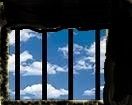 Ciel Bleu derrière les barreaux