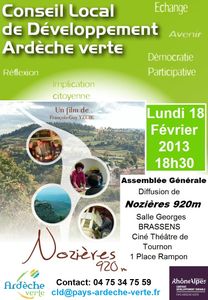 Assemblée Générale du Conseil Local de Développement Ardèche verte