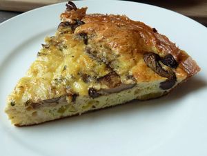 Frittata aux champignons et au soja