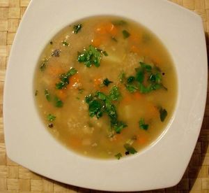 Krupnik ou Soupe Polonaise à l'orge (Thermomix)